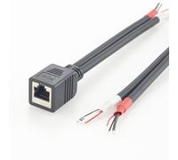Plinkwirekb Câble répartiteur RJ45 femelle vers double extrémité ouverte, 20 cm, pour systèmes audio AXIA Livewire, compatible avec Telos Alliance, Wheatstone, Logitek, Arrakis et Audio Arts