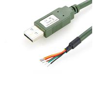Plinkwirekb Câble USB vers RS232 avec puce FTDI FT232R compatible USB-RS232-WE, câble adaptateur série USB vers RS232, 1,8 m, vert