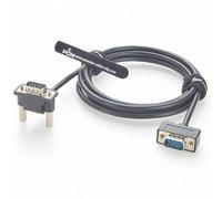 Plinkwirekb Câble VGA SVGA coudé à 90° mâle vers mâle HD15 2 m 1080p haute résolution avec double noyaux de ferrite pour PC/ordinateur portable vers moniteur/projecteur/HDTV