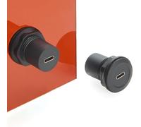 Plinkwirekb Convertisseur USB C Coupleur Extender Panneau Passthrough Socket USB 3.1 C Femelle vers Femelle Connecteur USB C Prise Jack 1pc