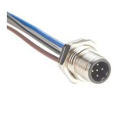 Plinkwirekb M12 B Code Câble mâle à 5 broches pour montage sur panneau avant IP67 M12 Connecteur d'alimentation avec fils pré-assemblés Châssis de câble électrique Réceptacle de capteur pour NMEA2000