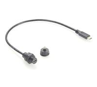 Plinkwirekb Panel Mount Câble USB 3.1 Type-C étanche IP67 0,3 m Transfert de données 10 Gbps 100 W PD pour tableau de bord de voiture, bateau, bateau, kiosque d'extérieur