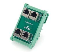 Plinkwirekb PCM-KP-0013 RJ45 8P8C Module d'interface rail DIN 4 voies