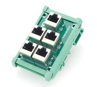 Plinkwirekb PCM-KP-0014 RJ45 8P8C Module d'interface rail DIN 5 voies