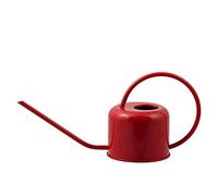 PLINT 0.9L Watering Can - Modern Style Watering Pot for Indoor House Plants - Coloured Galvanised Powder Coated Steel - Contemporary Metal Design with Narrow Spout and High Handle - (Red)