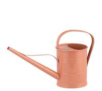 PLINT 1.5L Watering Can, Modern Style Watering Pot for Indoor and Outdoor House Plants, Coloured Galvanised Powder Coated Steel, Metal Design with Narrow Spout and High Handle, Terracotta Rose