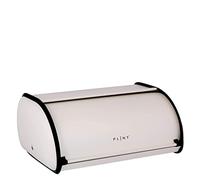 PLINT Bread Box with Stainless Steel Body Metal Home Storage Bin For Kitchen Counter, Extra Large Bread Bin with Sliding Lid, Bread Box Holder with Lid, Bakery Storage Container, Cream Color
