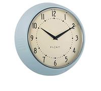 PLINT Horloge Murale rétro Silent Non-Ticking Décoratif Ice Color Wall Clock, Rétro Style Décoration Murale pour la Cuisine Living Room Home, Bureau, École, Easy to Read Large Numbers