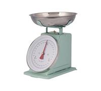PLINT New 3KG Traditional Weighing Cuisine échelle avec bol en acier inoxydable, rétro Scales Mécanique Vintage, Rétro Food Scales with Large Metal Bowl (Feuille Color)