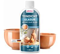 PLINTEX Mastic étanche à l'argile 250 ml imperméable et sans solvant - Scellant céramique et vernis sans combustion pour argile, plâtre, béton, terre cuite et poudre de coulée - Fabriqué en Allemagne