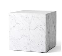 Audo Copenhagen Table basse Plinth white. cube
