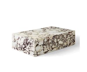 Plinth Table Basse Petite Marbre Calacatta Viola