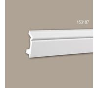 Plinthe 153107 Profhome Moulure décorative design intemporel classique blanc 2 m