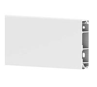 Plinthe 4D 20x80-9010, 3 Compartiments, embase avec Perforation de l'embase, Blanc