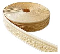 plinthe adhésive, Garniture de plinthe en mousse PE auto-adhésive 9,2 mx 7,8 cm, plinthe murale 3D multicolore(Gold)