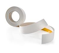 Plinthe adhésive - Profilé de transition - Plinthe de recouvrement- Profilé de sol pour l'intérieur - PVC Flexible Plat - Largeur 30 mm | Longueur 5 mètres | Blanc