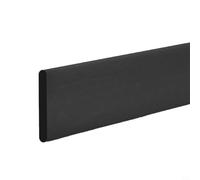 Plinthe autocollante pour décoration d'intérieur Noir 2 m | Mousse anti-collision, dos automatique, 2 m de long, facile à décoller et protège les murs contre les chocs