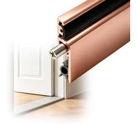 plinthe automatique bas porte Balayage De Porte En Aluminium, Joint D'étanchéité De Porte À Ressort Pour Studio/salle De Bain/conférence, Type De Montage En Surface(12 PCS,L 91.5CM)