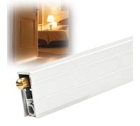 plinthe automatique bas porte Bande De Joint De Porte Inférieure En Alliage D'aluminium, Joint De Porte À Ressort Avec Décapage En Caoutchouc, Balayage Automatique Porte(L 110 cm)