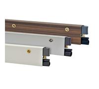 Plinthe automatique - Prestige 45KPR 045543 0,93 m - Blanc cassé - Aluminium réversible - Joint néoprène étanche