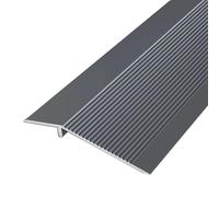 Plinthe, Bande de transition en aluminium 4 po for sols irréguliers, rampes seuil porte mates, profilé bordure sol vinyle for carrelage bois(Grey)
