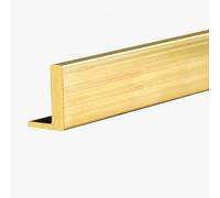 Plinthe, Bande de transition en laiton for parquet, 100 cm long, moulure L for intérieur, protection murale(5mmx18mmx15mm(1/4"x3/4"x5/8"))