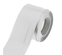 Plinthe, barre de seuil souple autocollante en rouleau blanche - 45 x 15 mm - 25 m