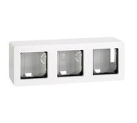 Plinthe blanche à 3 éléments, design alpin, parfaite pour les finitions intérieures et la protection des murs, idéale pour donner une touche élégante à vos pièces.
