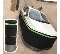 Plinthe de Camping-Car for Remorque de Voyage Jupe de Caravane de 80 cm de Haut pour Temps Froid/Hiver/Neige, Jupe Isolée de 12 13.7 14 16 18 20 21 22 23 24 25 26 m de Long, Plinthe(35ft/10.7m)