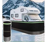 Plinthe de Camping-Car for Remorque de Voyage Jupe de Caravane pour L'hivernage d'une Caravane à Sellette, Jupe de 31 17 13 12 8 6 m pour Les Conditions Hivernales, Clôture(48.5m/159ft)