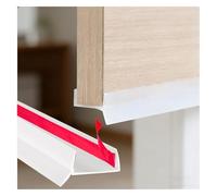 Plinthe de cuisine, joint pour plinthes de cuisine, pour largeurs de socle de 15 mm/16 mm/17 mm, profilé d'étanchéité autocollant, en silicone flexible, blanc 1,8 m