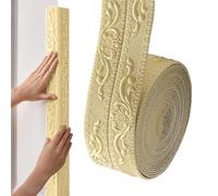Plinthe de finition | 10 Mètres Auto-Adhésive Imperméable,Baguette Murale Décorative - Adapté Pour Carrelage, Bois, Marbre, Buanderie, Cuisine, Couloir, Plafond, Balcon Et Rebord De