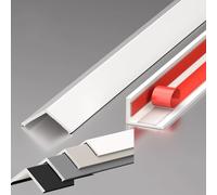 Plinthe de sol, longueur 1 mètre, protection d'angle murale domestique résistante aux chocs, dissimule les dommages et s'adapte aux bords des murs/portes/fenêtres.(A,W-30MM)