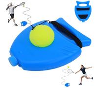 Plinthe d'entraînement de balle de tennis, rebond de tennis avec base lestée, balle TennisTrainer avec corde, kit d'entraînement multifonction Tenni-s Solo pour débutants, enfants et adultes