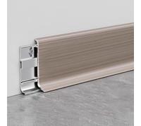 Plinthe En Aluminium, 125 Cm* 4 Pièces Profilé Pour Transitions Élégantes Entre Les Murs Et Les Sols Dans Les Espaces De Vie Et Les Bureaux(H)