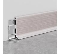 Plinthe En Aluminium, 125 Cm* 4 Pièces Profilé Pour Transitions Élégantes Entre Les Murs Et Les Sols Dans Les Espaces De Vie Et Les Bureaux(F)