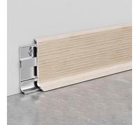 Plinthe En Aluminium, 125 Cm* 4 Pièces Profilé Pour Transitions Élégantes Entre Les Murs Et Les Sols Dans Les Espaces De Vie Et Les Bureaux(B)