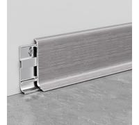 Plinthe En Aluminium, 125 Cm* 4 Pièces Profilé Pour Transitions Élégantes Entre Les Murs Et Les Sols Dans Les Espaces De Vie Et Les Bureaux(G)