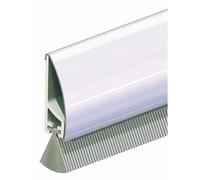 Plinthe en applique de bas de porte - support PVC/inox - 1 m - PDS ELLEN