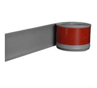 Plinthe en PVC de 4 m pour garniture de base murale avec configuration bord en L et propriétés physiques stables pour environnements intérieurs (gris)