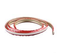 Plinthe en PVC gaufré 3D, bande de moulage flexible de 1 m pour bordure murale, cadre de porte, pour décoration de bords et d'angles, finition calfeutrée autocollante (pour champagne doré)