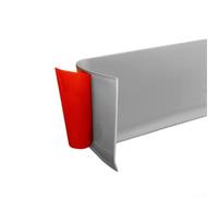Plinthe en PVC pour couverture murale intérieure avec proportions équilibrées et détails discrets (gris)
