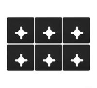 Plinthe en PVC souple 4 m x 8 cm - Étanche - Auto-flexible - Garniture de plinthe pour maison, mur, sol, joint d'étanchéité - L - pour bord design (6 pièces)