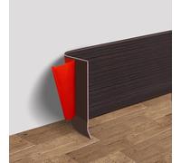 Plinthe en PVC souple pour 3 m x 10 cm, bande de garniture en plastique imperméable pour la maison et le jardin, compatible avec les plinthes murales, facile à installer avec dos autocollant