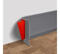 Plinthe en PVC souple pour 3 m x 10 cm, bande de garniture en plastique imperméable pour la maison et le jardin, compatible avec les plinthes murales, facile à installer avec dos autocollant