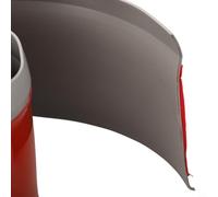 Plinthe en PVC souple pour amélioration de la maison - 4 m x 8 cm - Plinthe en plastique flexible - Marron foncé, gris et jaune - Joint d'étanchéité (gris)