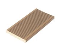 Plinthe finition terrasse bois composite - L: 200 cm - l: 5.5 cm - E: 1 cm - Beige clair