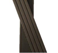 Plinthe finition terrasse bois composite - L: 200 cm - l: 5.5 cm - E: 1 cm - Chocolat