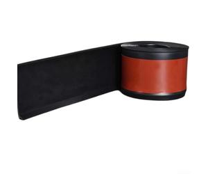 Plinthe flexible en PVC de 4 m de long, bande de moulage en plastique imperméable pour cuisine, salle de bain, couleur grise (noir)