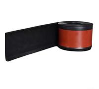 Plinthe flexible en PVC de 4 m, facile à installer, bande de bordure murale pour carrelage, plinthe, revêtement stratifié, perles de 8 cm de hauteur (noir)